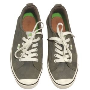 Cariuma Green Canvas Lace Up Unisex Sneakers Casual Street Shoes Size 9